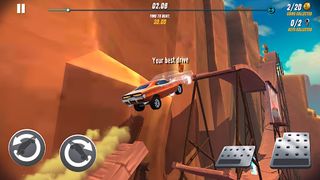 Racing Terrain Car Stunt Trial - Screenshot 1