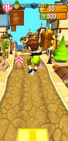 Ben Super Aliens 10 Runner 3D - Screenshot 2