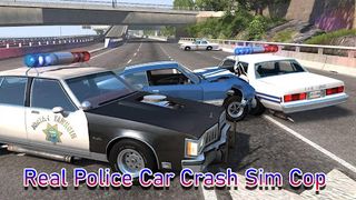Real Police Car Crash Sim Cop - Screenshot 2