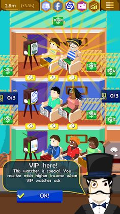 Ads Factory: TV Idle Clicker - Screenshot 2