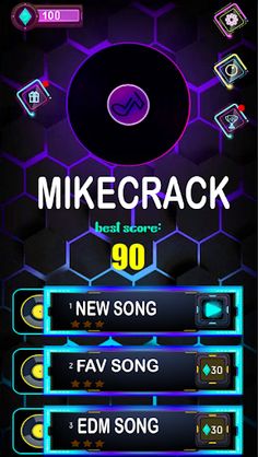Mikecrack Tiles Hop Beat Game - Screenshot 1