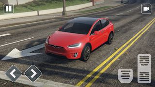 Electric Tesla X Car City Race - Screenshot 1