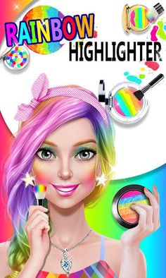 Makeup Artist - Rainbow Salon - Screenshot 1