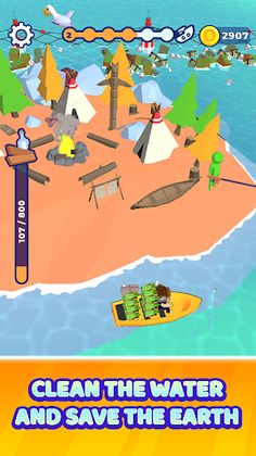 Idle Simulator Clean The Water - Screenshot 2