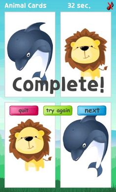 Animal Cards - Test your memor - Screenshot 1