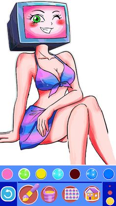 Skibidi Toilet Tv Woman Color - Screenshot 1