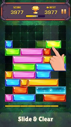 Sliding Puzzle: Jewel Dropdom - Screenshot 1