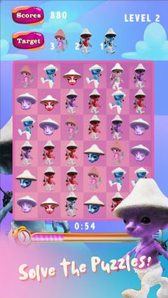 Smurf Cat Crush Game - Screenshot 3