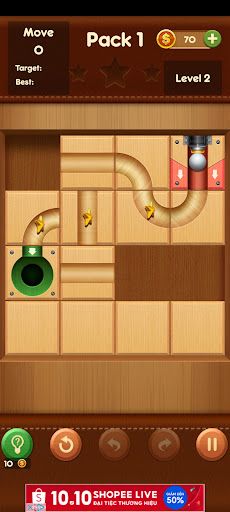 Rolling Ball - Slide Puzzle - Screenshot 3