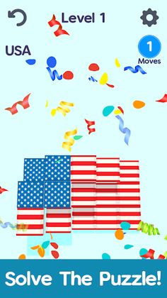 Flag Swipe Puzzle-country quiz - Screenshot 3