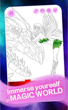Fantasy Love Coloring Book - Screenshot 2