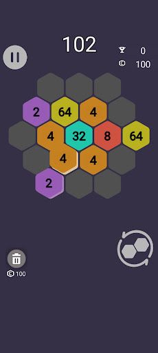 Hexa puzzle make 2048 - Screenshot 3