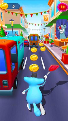 Oggy & Cafards Endless Runner - Screenshot 3