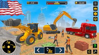 Crane Construction Snow Games - Screenshot 1