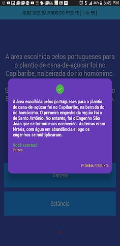 Quiz dos Bairros do Recife - Screenshot 3