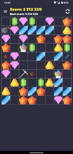 Jewels 98: Five in a row, line - Screenshot 1