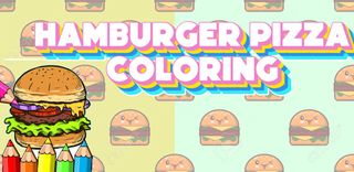 hamburger pizza coloring game - Screenshot 1