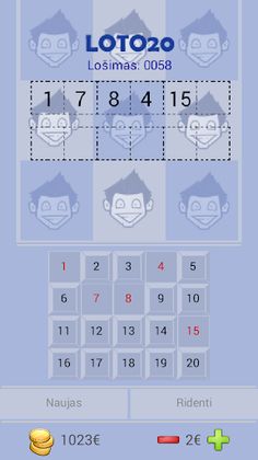 Žaidimas "Loto20" II - Screenshot 3