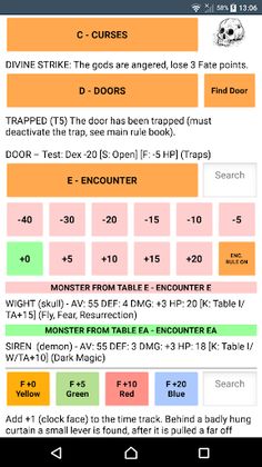 D100 Dungeon Dice/Table Roller - Screenshot 4