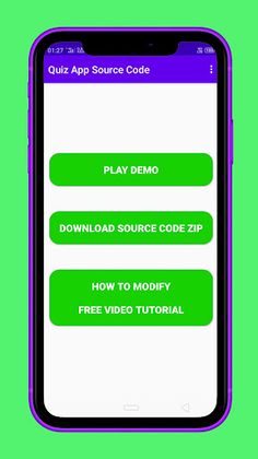 Quiz App Source Code - Screenshot 1