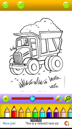 Container Trucks : Coloring - Screenshot 3