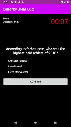 Celebrity Great Quiz - Screenshot 3