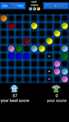 Color Lines. 5 in a row puzzle - Screenshot 1