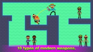 Mr Stickman – Bullet Puzzle - Screenshot 2