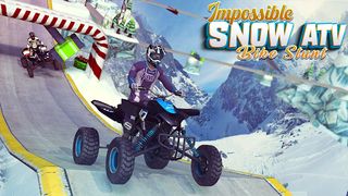 Impossible Snow ATV Bike Stunt - Screenshot 1