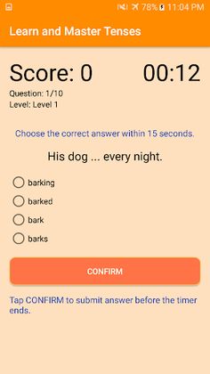 Learn and Master Tenses - Screenshot 3