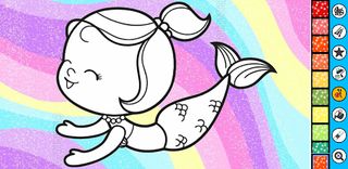 Mermaid coloring for adult - Screenshot 2