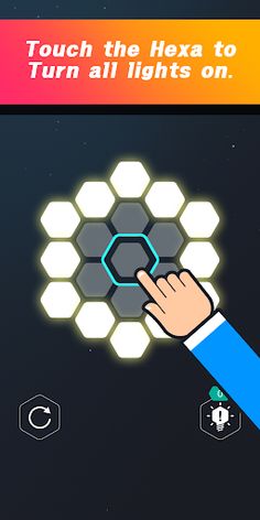 LIGHT UP 7 P : Hexa Puzzle - Screenshot 1