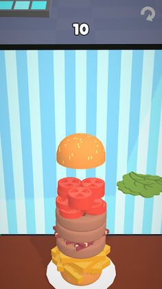 Burger Tower 3D - Screenshot 1