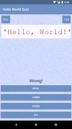 Hello World Quiz - Screenshot 4