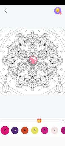 Mandala Paint: Color by Number - Screenshot 3