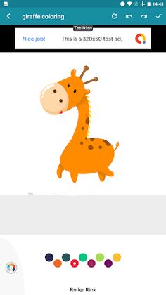 coloring african giraffe - Screenshot 2