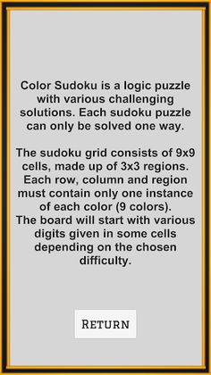 Color Sudoku - Easy M Hard - Screenshot 3