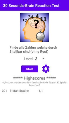 30 Seconds-Brain Reaction Test - Screenshot 3