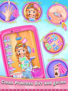 Princess Baby Phone Games - Screenshot 1