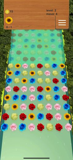 Flower Crush Match 3 - Screenshot 1