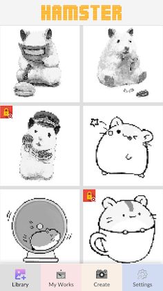 Coloring Hamster Art - Screenshot 1