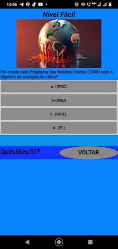 QUIZZ AQUECIMENTO GLOBAL - Screenshot 1