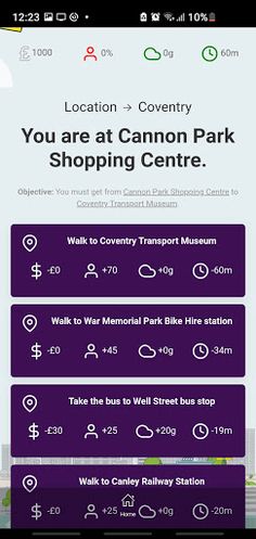 GoEco: The TfWM Transport Game - Screenshot 3