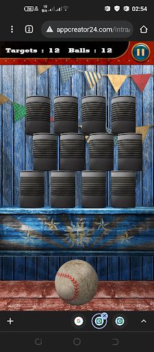 Game Knock down the cans with  - Screenshot 4