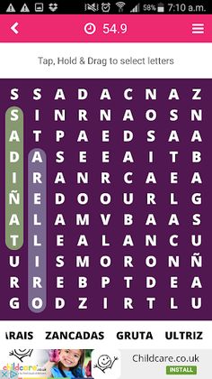 Learn Spanish Word Search Game - Screenshot 4