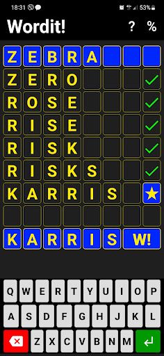 Wordit! - unique word game - Screenshot 1