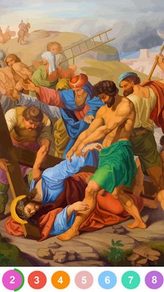 Bible Color By Number Game - Screenshot 4