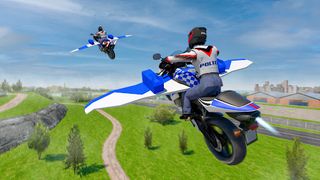 Flying Motorbike Police Games - Screenshot 2