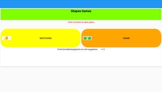 Shapes Games - Screenshot 1