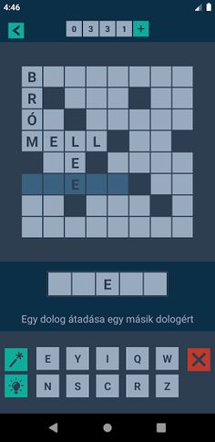 Keresztrejtvény - Screenshot 1